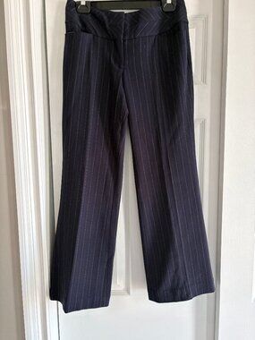 EXPRESS Navy pinstripe pants